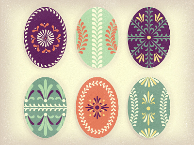 Pisanki easter folk art illustration pisanki vector