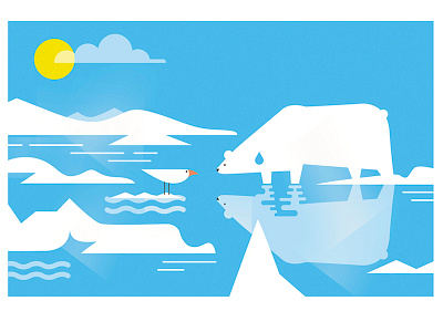 FAO. Picture book animal design eco editorial editorial illustration ice illustration picture book shapes vector world