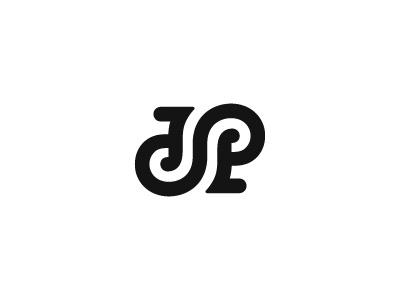 JP Ambigram ambigram logo mark symbol