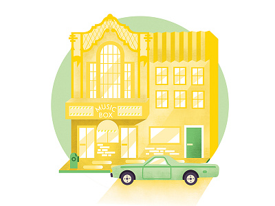 Music Box, Red Eye Illustration chicago editorial graphic design illustration music box