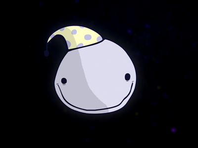 Sleepy Moon character illustration moon night sky sleep