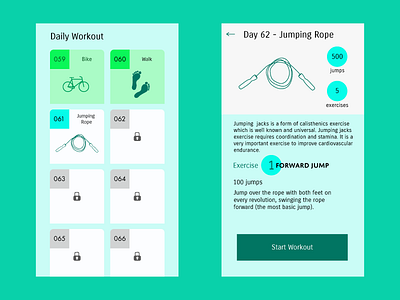 #DailyUI062 - Workout of the day 062 dailyui daily ui