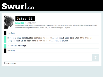 Swurl Chat chat css ice cream interface swurl ui web
