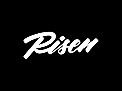 Risen easter handlettering identity illustrator lettering risen script type typography vector