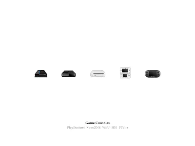 game console 3ds game icon playstation psv wiiu xbox