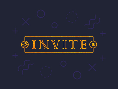 Two Dribble Invite font invite