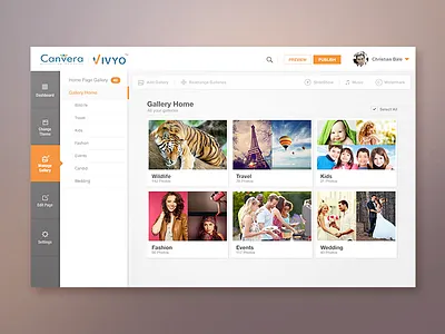 Vivyo Dashboard bangalore camera dashboard india landing page photography website