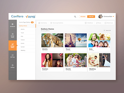 Vivyo Dashboard bangalore camera dashboard india landing page photography website