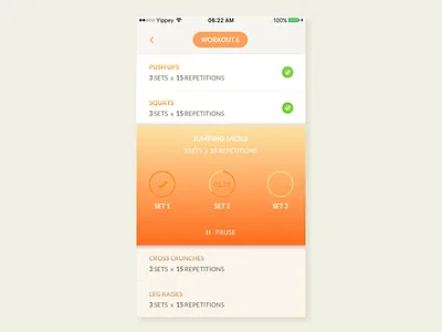 Daily UI #41 - Workout Tracker app design daily ui dailyui exercise tracker information design mobile design tracker ui design user interface design workout workout tracker