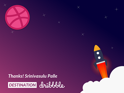 Thanks Dribbble Invitation invitation thanks