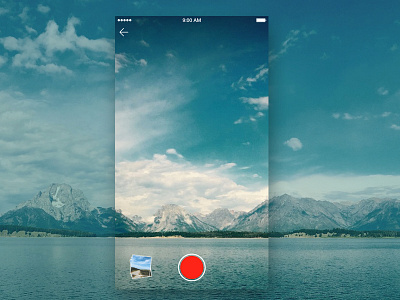 Daily UI - Day #8 iOS camera app design branding daily graphic design illustration ios logo sea ui ux