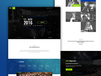 CEO Website v2 ceo conference gradient home homepage modern onepage