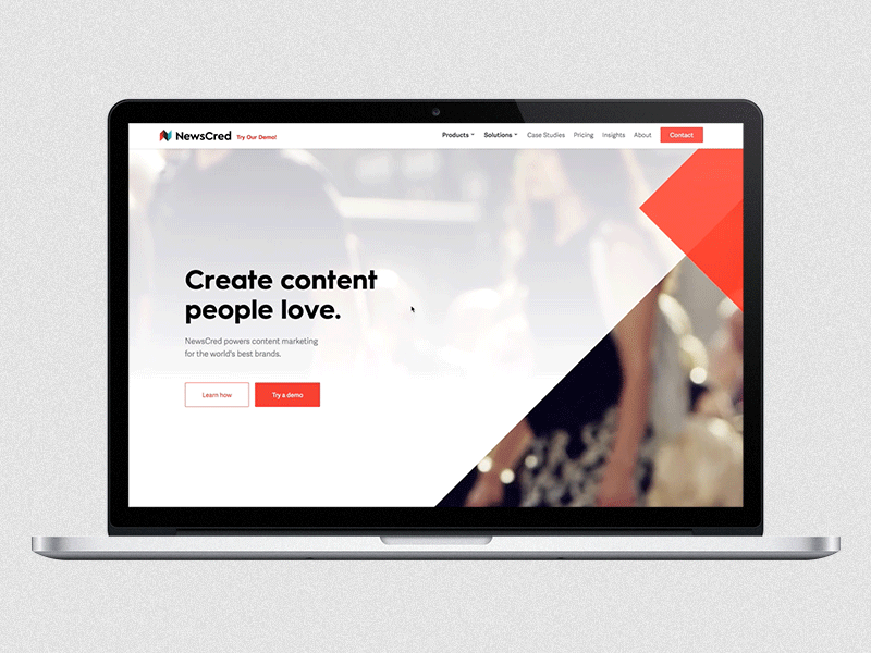 Homepage redesign angles background home homepage marketing people site video website