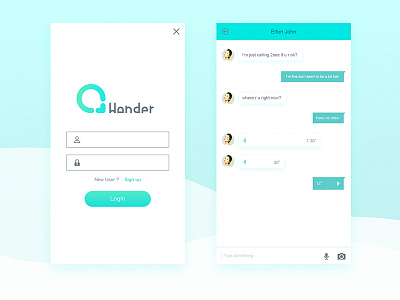 wonder app im messaging ui