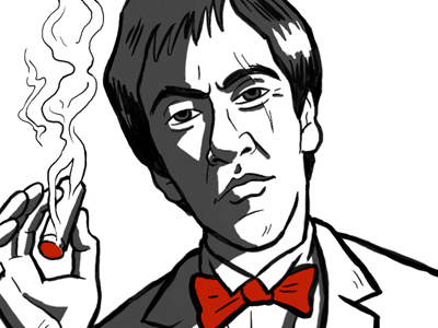 Tony Montana al pacino flamingo magazine illustration miami scarface tony montana