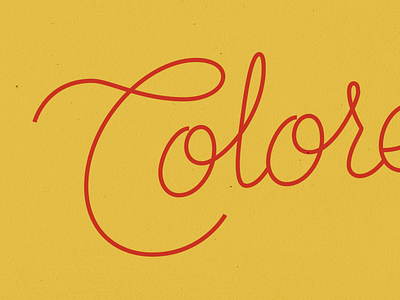 Colored Pencil Lettering custom lettering lettering pen tool script texture