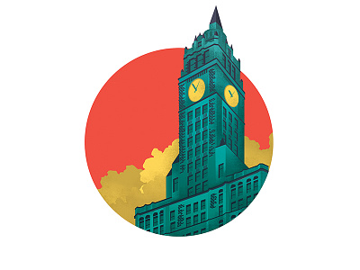 Wrigley Building chicago design editorial graphic design illustration wrigley