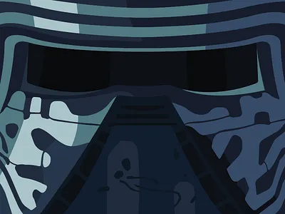 The Dark Side... And the Light... awaken blue darth force helmet kylo mask ren star the vader wars