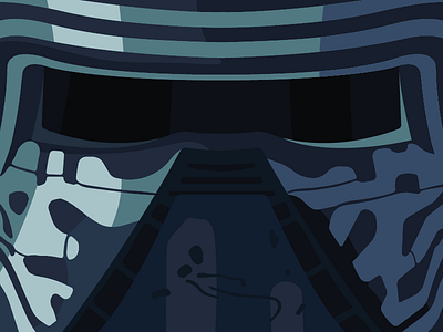 The Dark Side... And the Light... awaken blue darth force helmet kylo mask ren star the vader wars