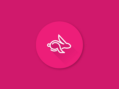 Rabbit Logo brand creative flat icon line lined logo logos rabbit rabbits simple unique