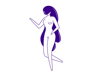 Lol character figure illustration lady naked woman