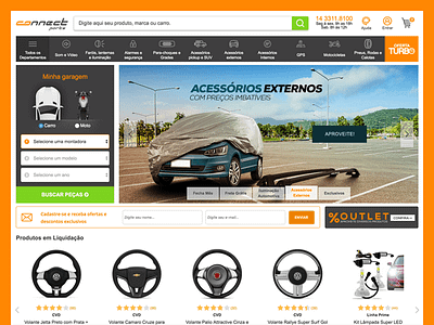 Connect Parts Ecommerce Redesign automotive cars ecommerce re design redesign shop vtex