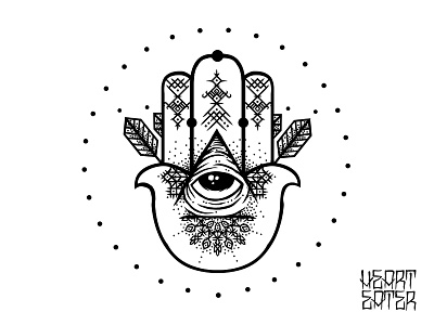 Hand Of Hope blackwork branding corporate design hamsa hand hope identity illuminati illustration