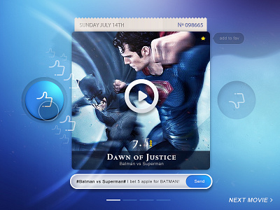 Movie Rank Demo app ui