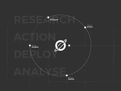 Orbital Infographic branding design flat illustration info graphic infographic information minimal planet space universe