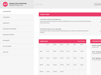 Wedding Fayre CRM backend crm ui wedding