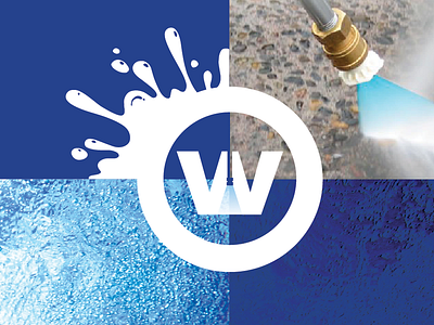 Style Guide for Water Blasting Company icon pressure cleaner water