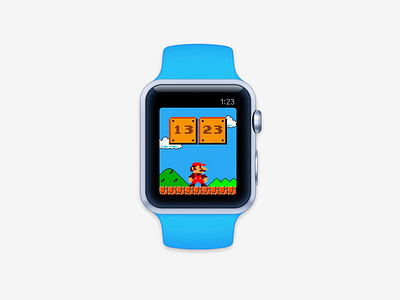 Mario Watch Face apple apple watch luigi mario nintendo super mario watch watch face