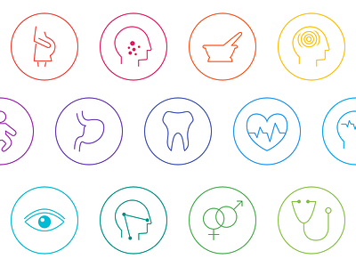 Health Icons ayurveda category icons dentist eye health heart icons line icons stroke icons