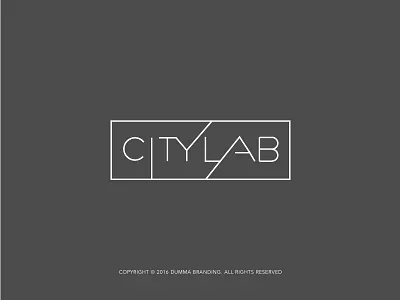 CITYLAB hand made font brand city citylab clever icon identity lab logos mark monogram simple wordmark