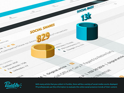 Pumble Buzz interface public relations social media ui