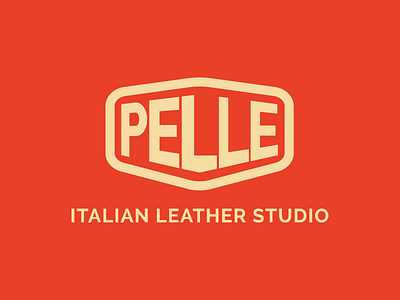 Pelle Studio Logo furniture italian logo orange pelle