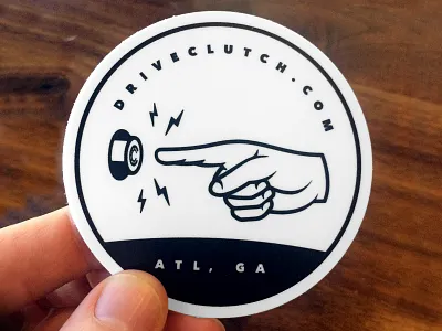 New stickers for Clutch app atlanta goodies hello south start up startup sticker tech technology venture website