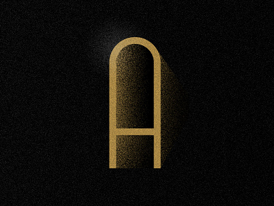 36 Days Of Type 36 days of type a art deco black gold letter light shadow type typography