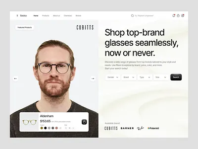 [Animation] Baldsa - Optic Glasses Marketplace Website animation clean design ecommerce emir eyewear glasses landing page marketplace micro interaction motion optic ui ui animation uidesign web animation web design website design