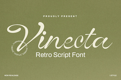 Vinecta – Retro Script Font beauty best brand casual design fancy feminime font handlettering handwritten illustration makeup modern new script typeface typography unique vintage web