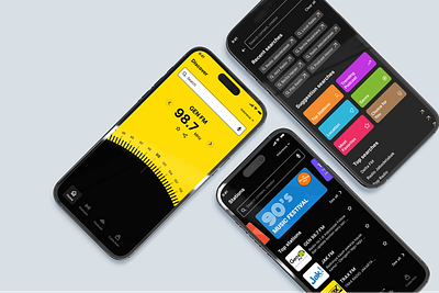 HorizonFM - Radio Mobile Apps app branding design graphic design health illustration logo ui ux vector