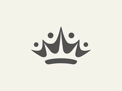 People's Crown Logo branding design graphic design group illustration king logo luxury minimalist people royal team vector