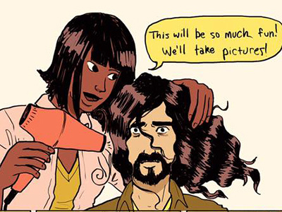 Melissa and Jon - Hairstyles hair illustration