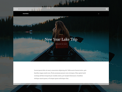 Payper - Showcase Your Writing ajax gallery minimal theme video website wordpress writer