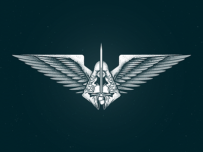 Angel angel design graphic graphic design illustrator logo sword vector