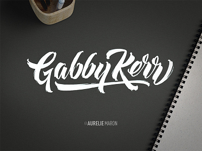 Gabby Kerr Logotype calligraphy custom custom type hand drawn icon lettering logo logotype type typography vector