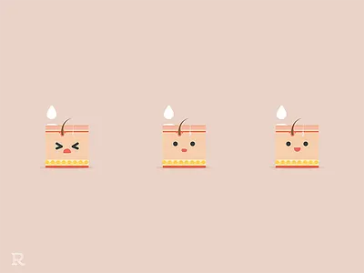 Skin Sensitivity beauty character cosmetology derma dermatology health illustration kawaii lotion medical sensitive skin