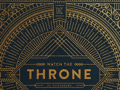 Practice Detail badge design foil gold label type