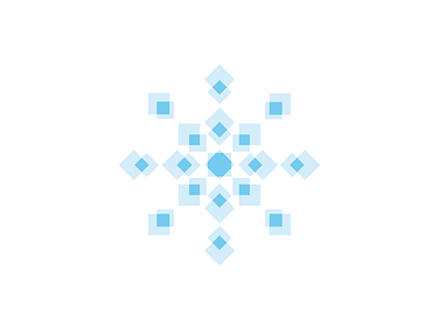 Snowflake copo cuadrado flake logo nieve snow square