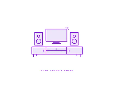 Home Entertainment clean home entertainment illustration simple